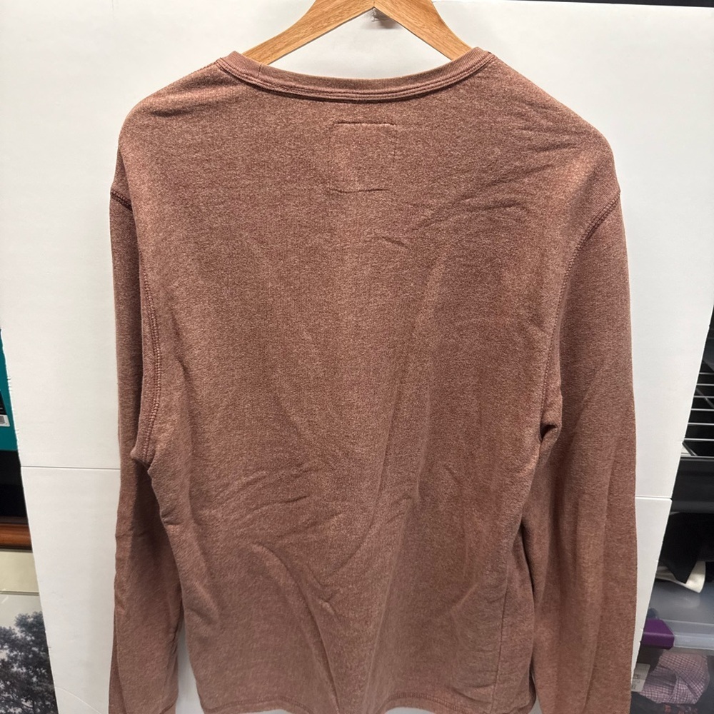 Bass Men's Crewneck Pullover Sweater - Rust Brown - Picture 3 of 3
